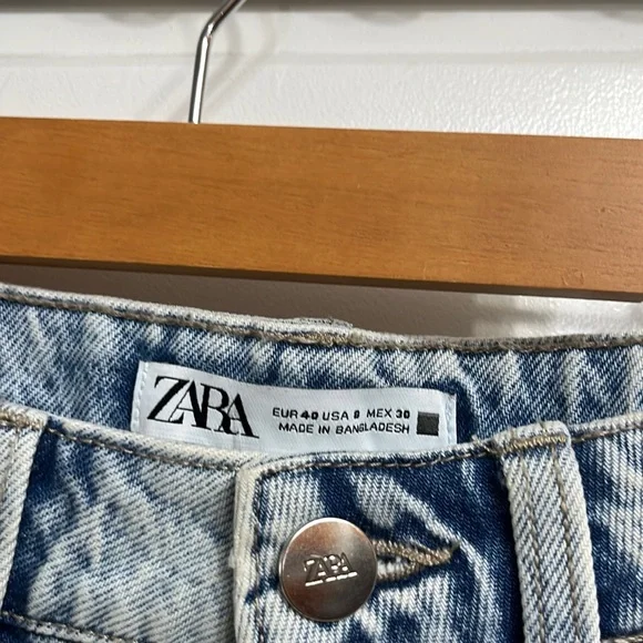 Zara Denim High Rise Short - Picture 7 of 8